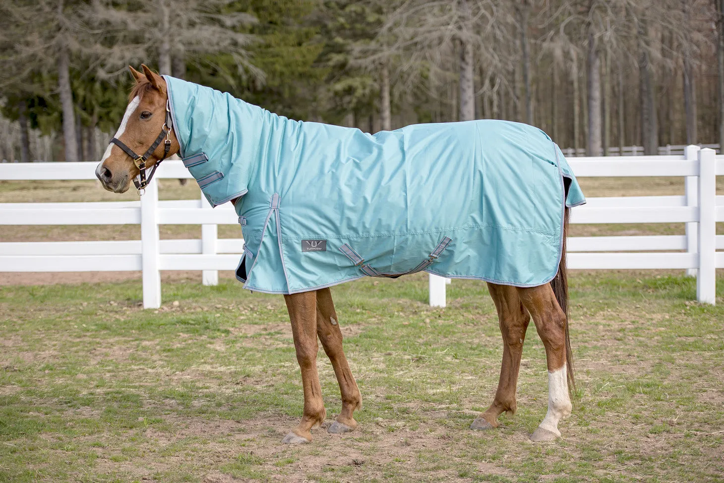 TuffRider Comfy Winter 600D winterdeken combihals zwart 200g