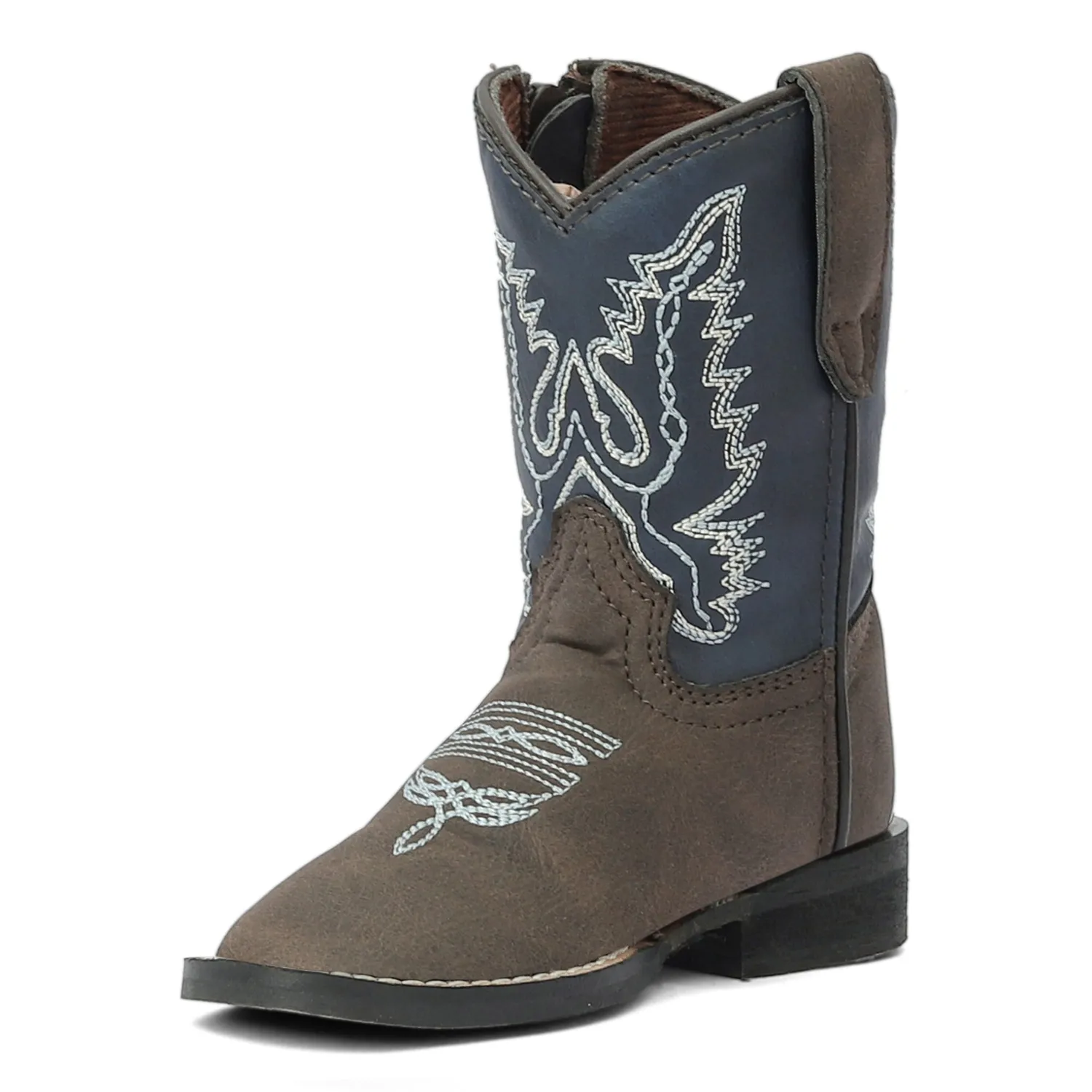 TuffRider Acadia peuter western laars bruin square toe