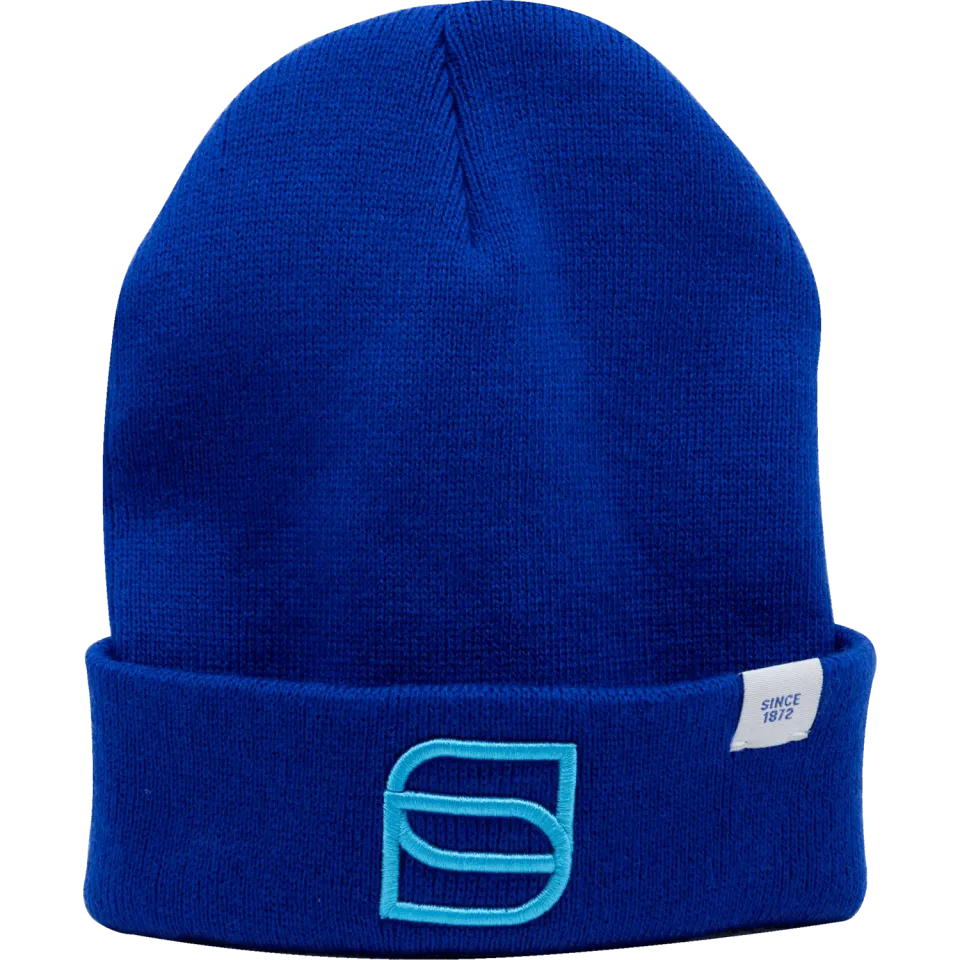 HS Sprenger Beanie muts dubbel gebreid zwart