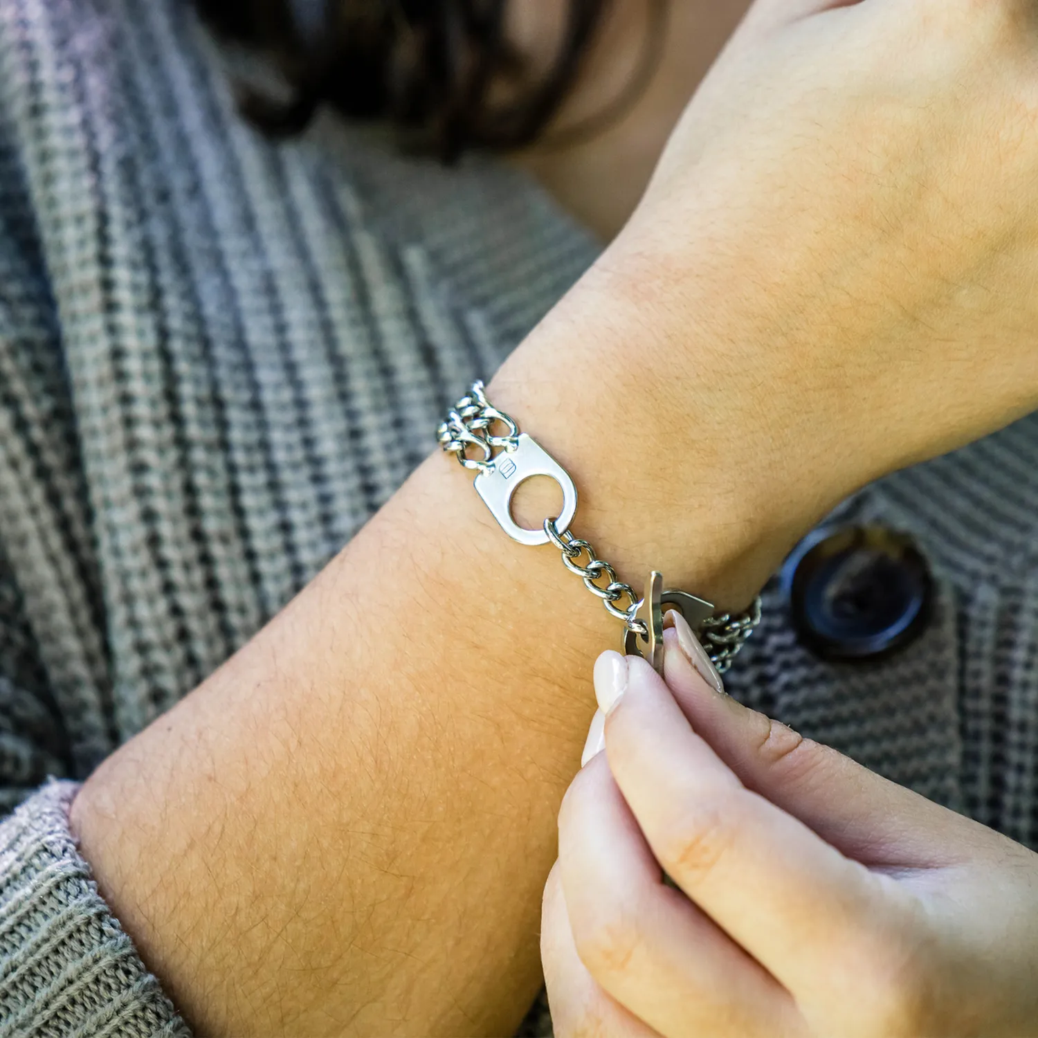 Herm Sprenger armband dames 2-rijig edelstaal
