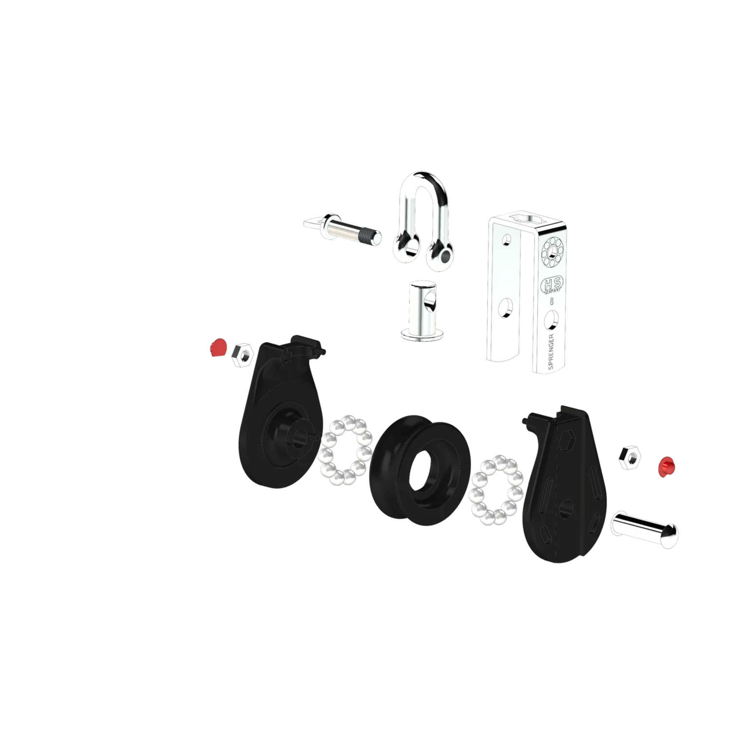 Herm Sprenger S-Block blok 8 mm kogellager met wartel
