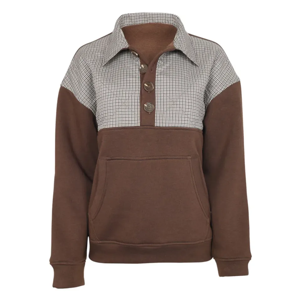 Dapplebay Heirloom 1/2 Zip pullover dark bay XS gewatteerd