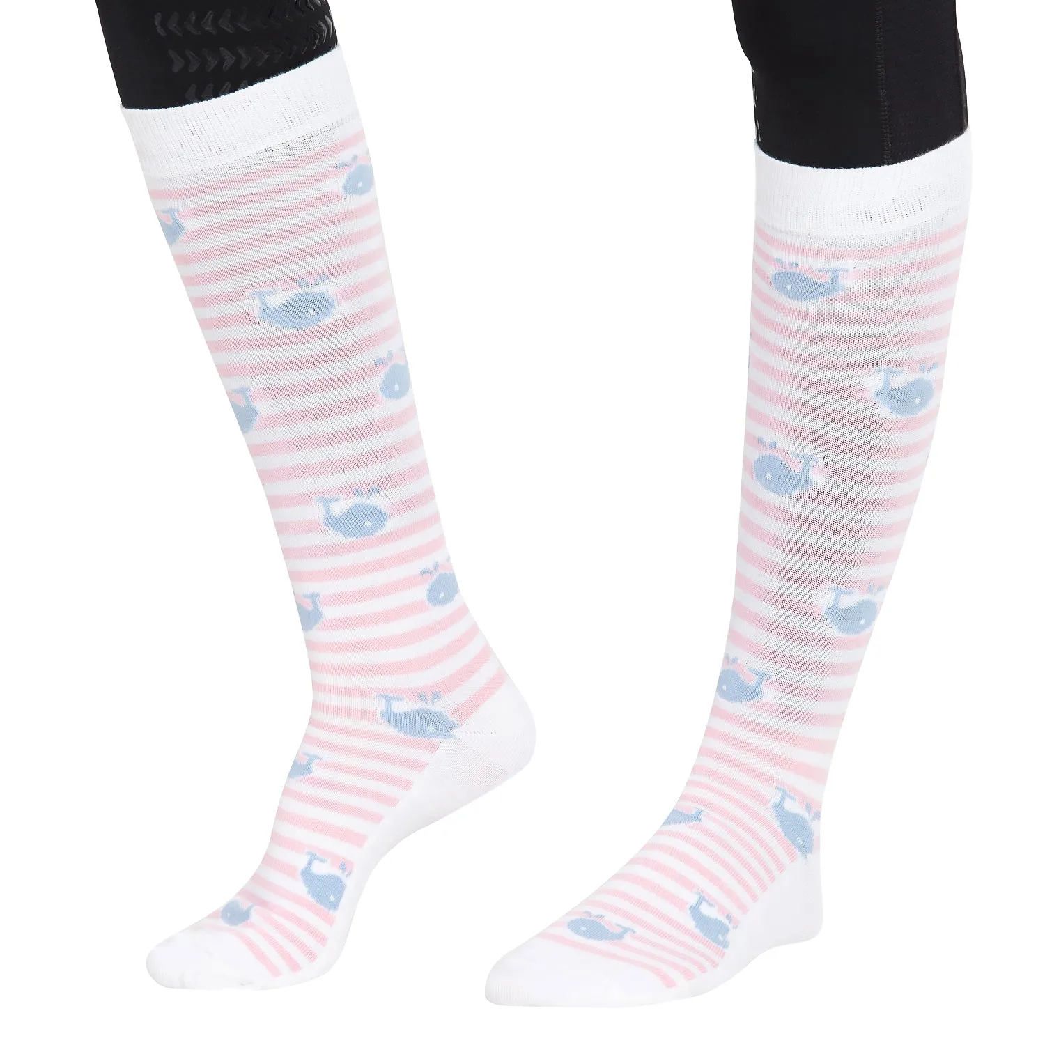 Equine Couture Whales bamboe kniekousen dames walvis 3-pack