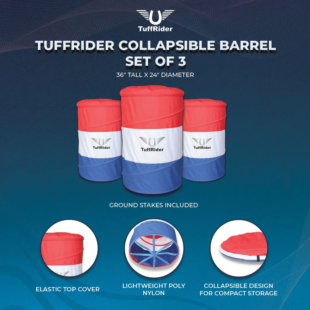 TuffRider Barrel Racing Training Barrels tonnen set van 3