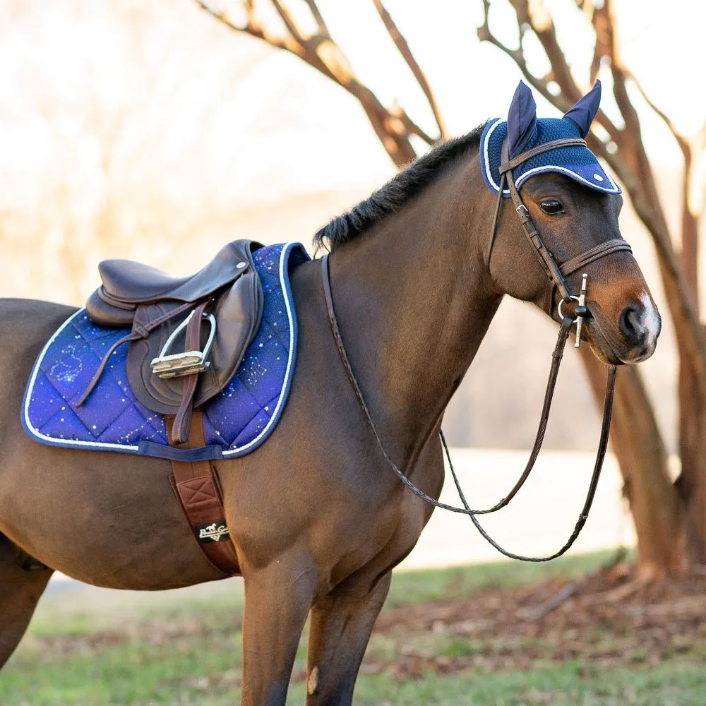 Dapplebay Constellation zadeldekje pony navy/multi antislip