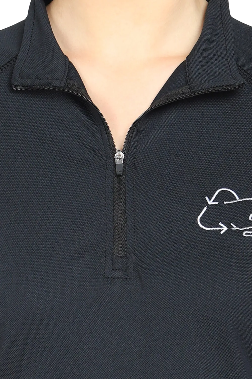TuffRider EcoRider Denali dames rijshirt mesh grijs