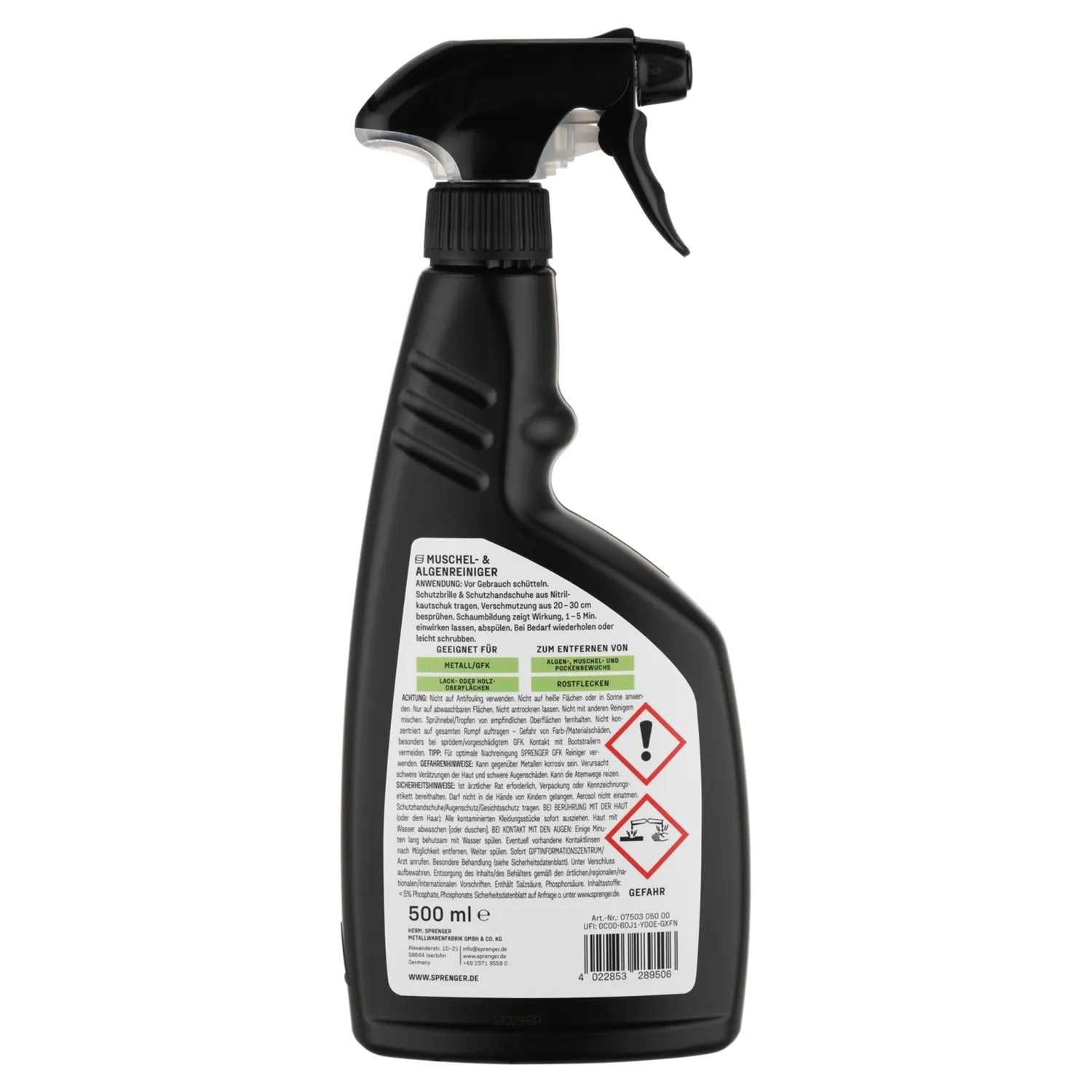 Herm Sprenger 0750305000 bootreiniger algen 500 ml
