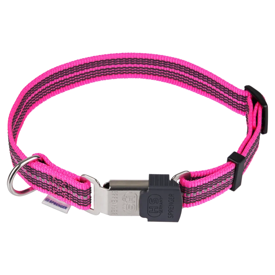 Herm Sprenger 59440 halsband reflecterend roze 40-55 cm