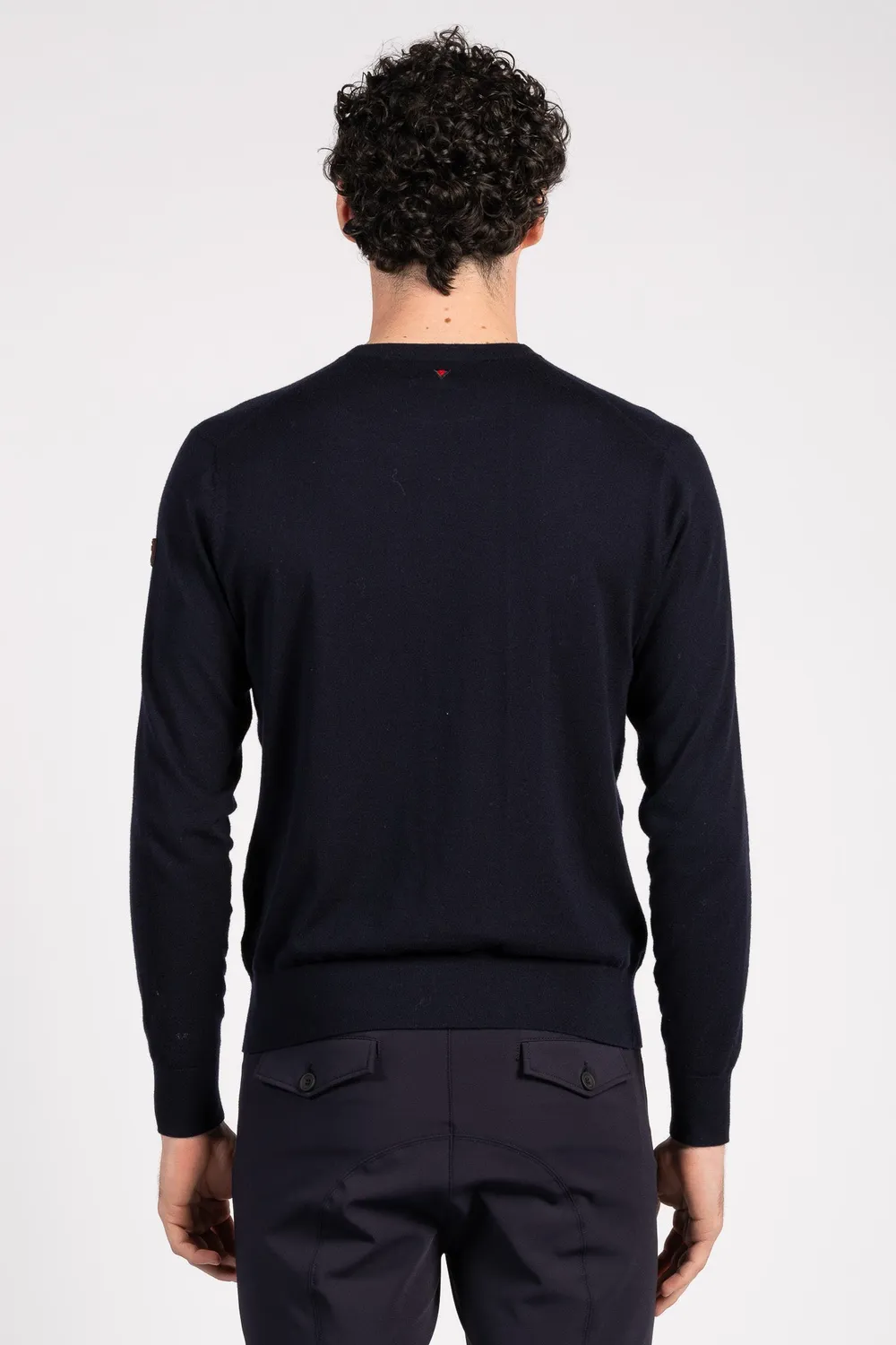 Vestrum Etanim heren trui navy ronde hals elegant