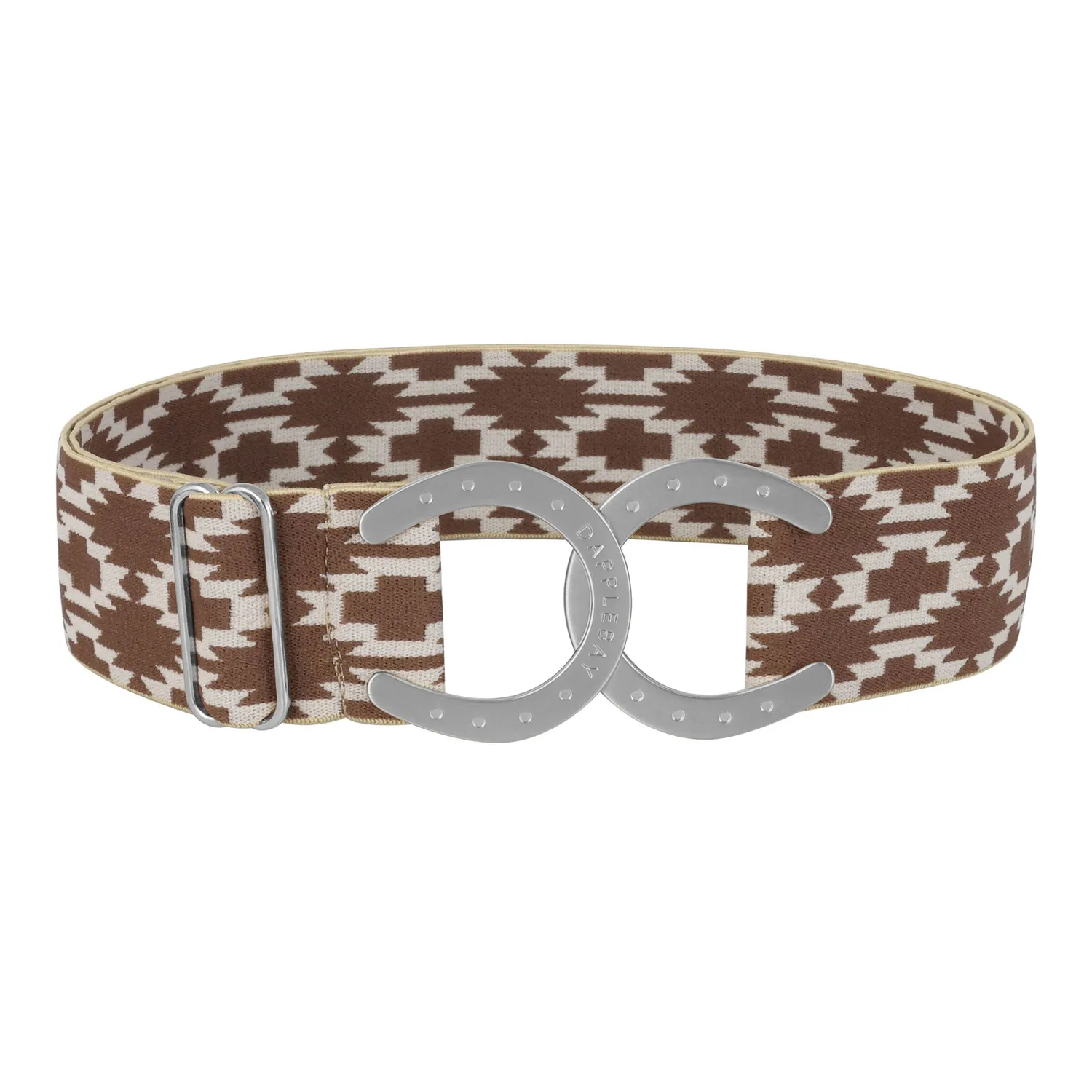 Dapplebay Horse Shoe elastische riem one size Aztec