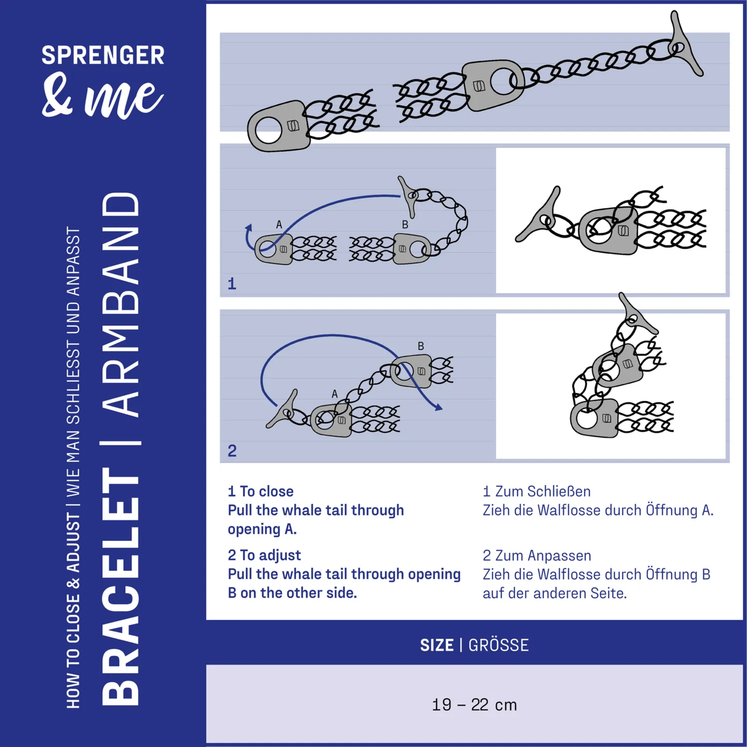 HS Sprenger Damesarmband 2-Rijig Rosegoud Staal
