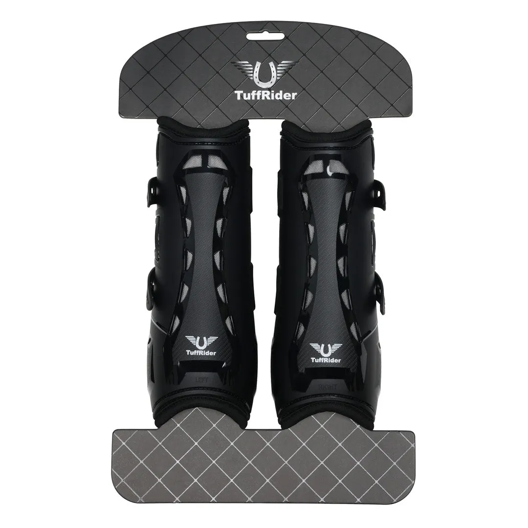 TuffRider Airflow Iron Man peesbeschermers zwart