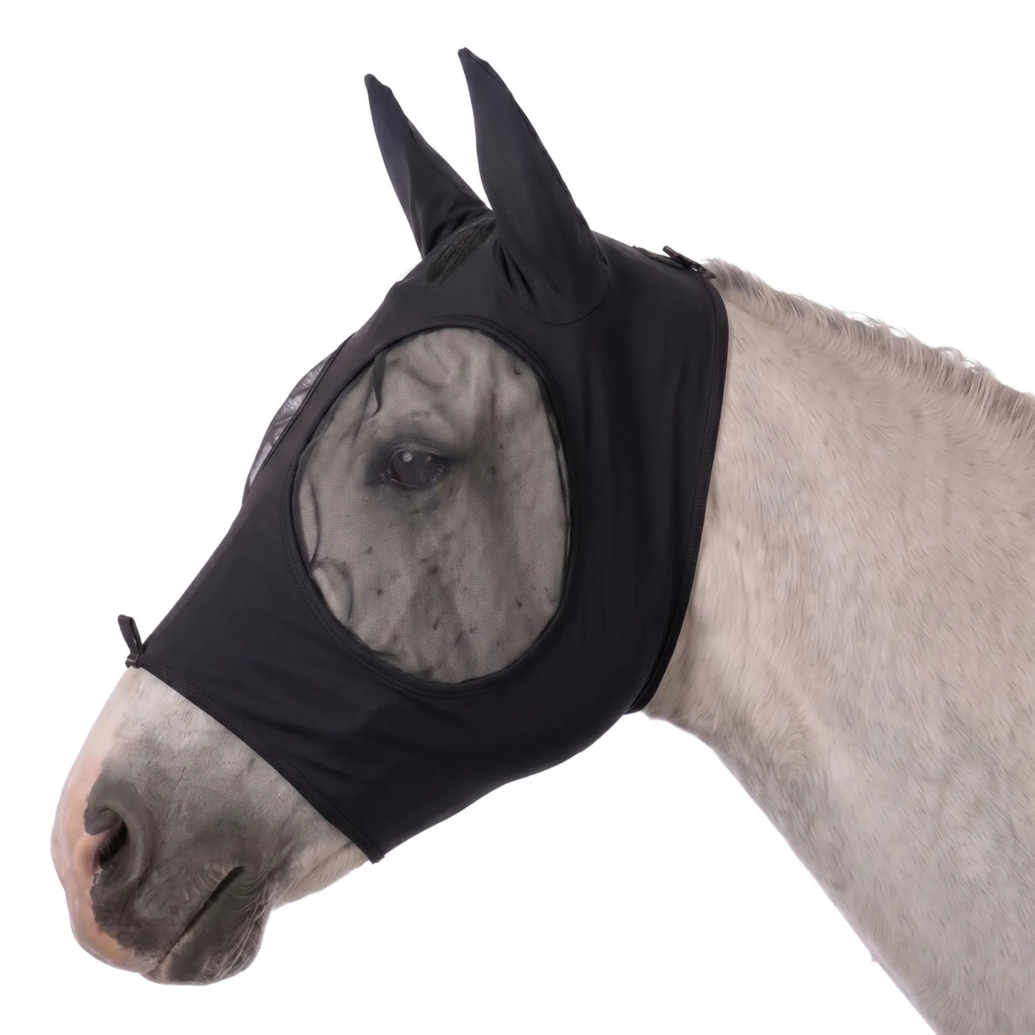 TuffRider BugOut vliegenmasker navy lycra cob