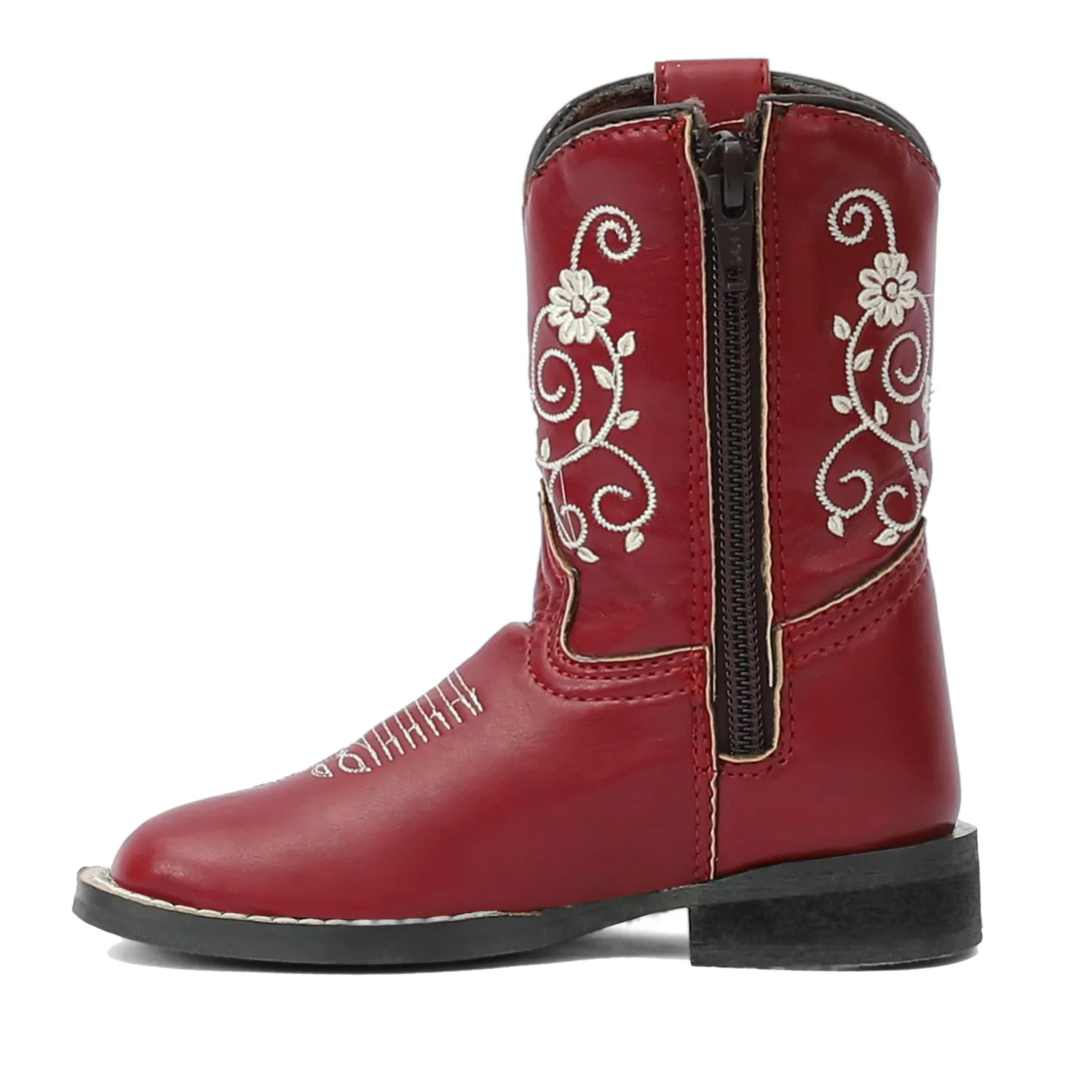 TuffRider Fire Red Floral western laarzen peuter rood