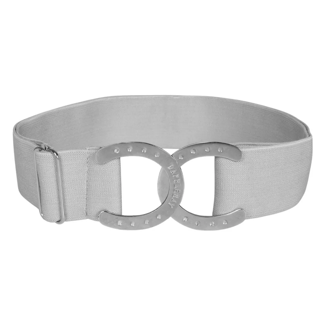 Dapplebay Horse Shoe riem grijs one size elastisch