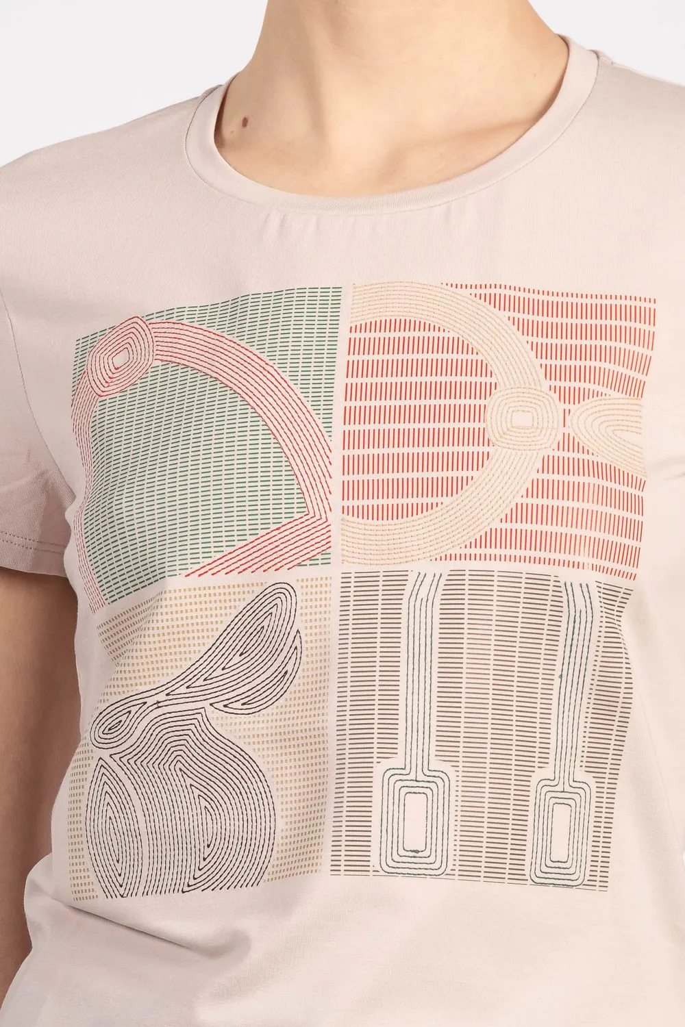 Vestrum La Thuile T-shirt dames katoen paardenprint