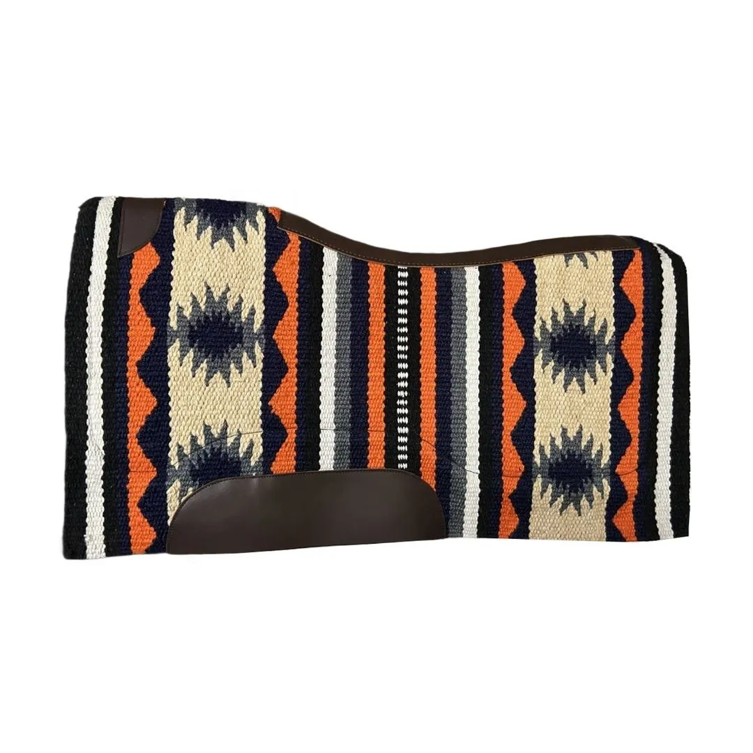 TuffRider Medallion Western zadelpad indigo 34x36 wolmix