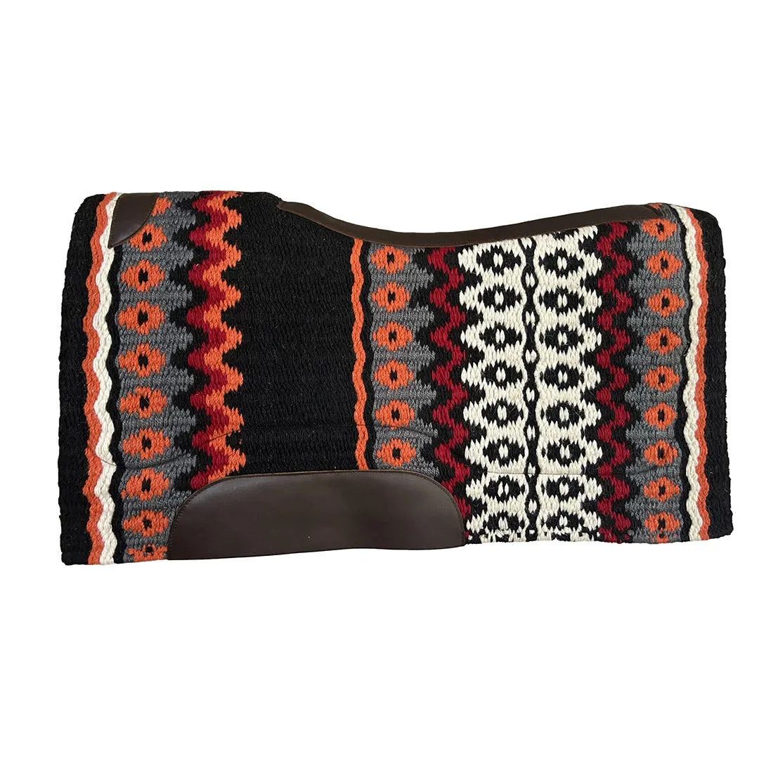 TuffRider Velis westernpad 34x36 wolmix groen dessin