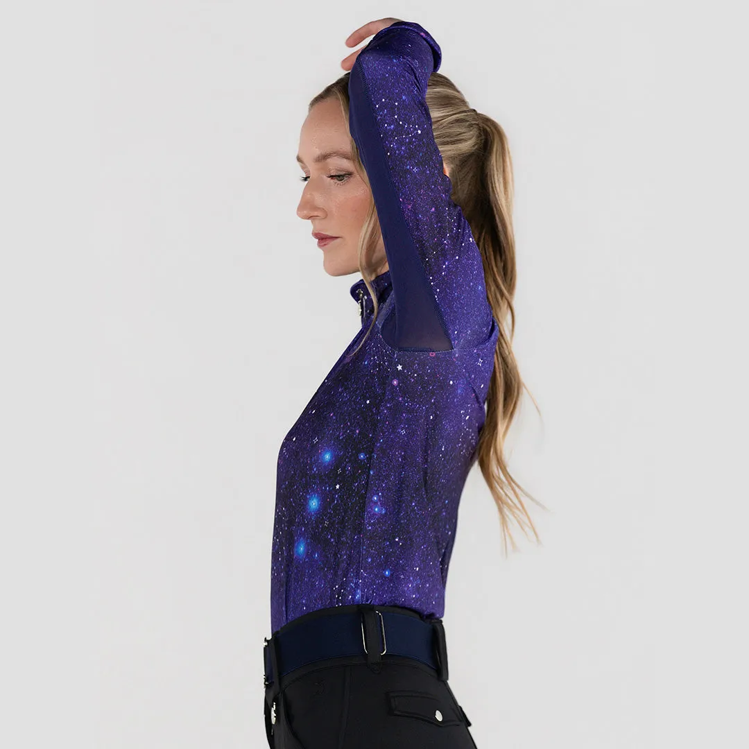 Dapplebay Constellation 1/4 Zip rijshirt navy licht