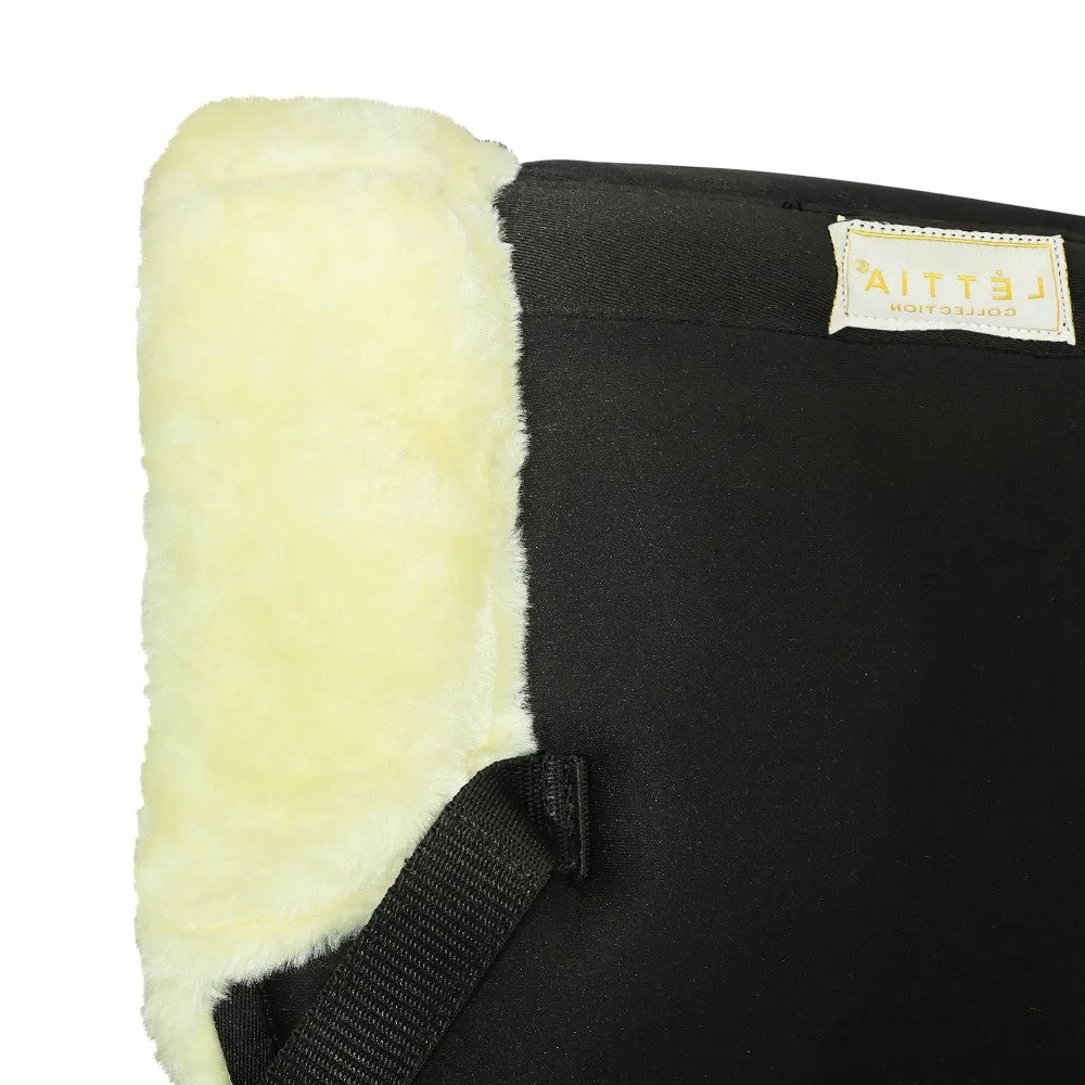 Lettia MemorX Sherpa half pad zwart STD memory foam
