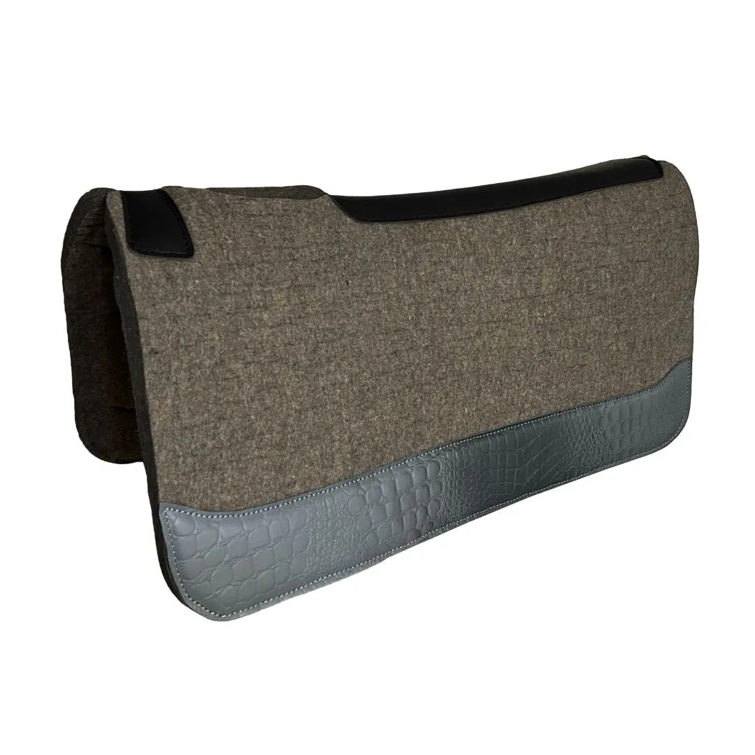 TuffRider Stellar western zadelpad wol grijs 32x32
