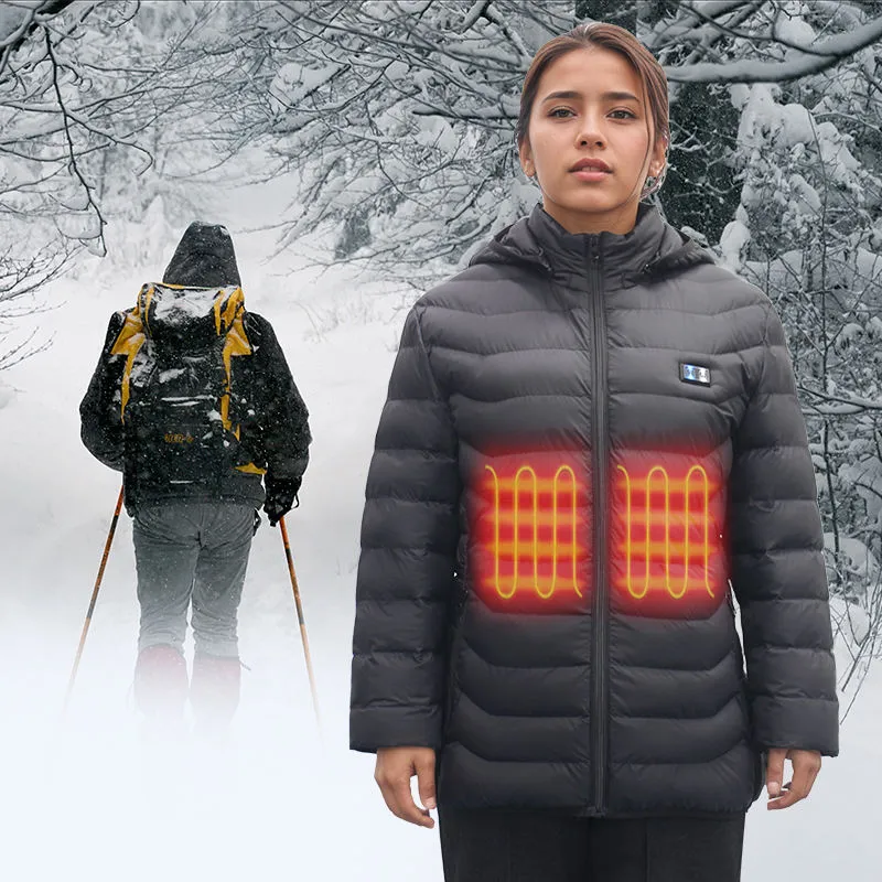 TuffRider Puffer verwarmde jas zwart 6 zones