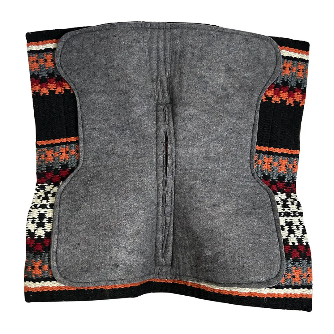 TuffRider Velis westernpad 34x36 wolmix groen dessin