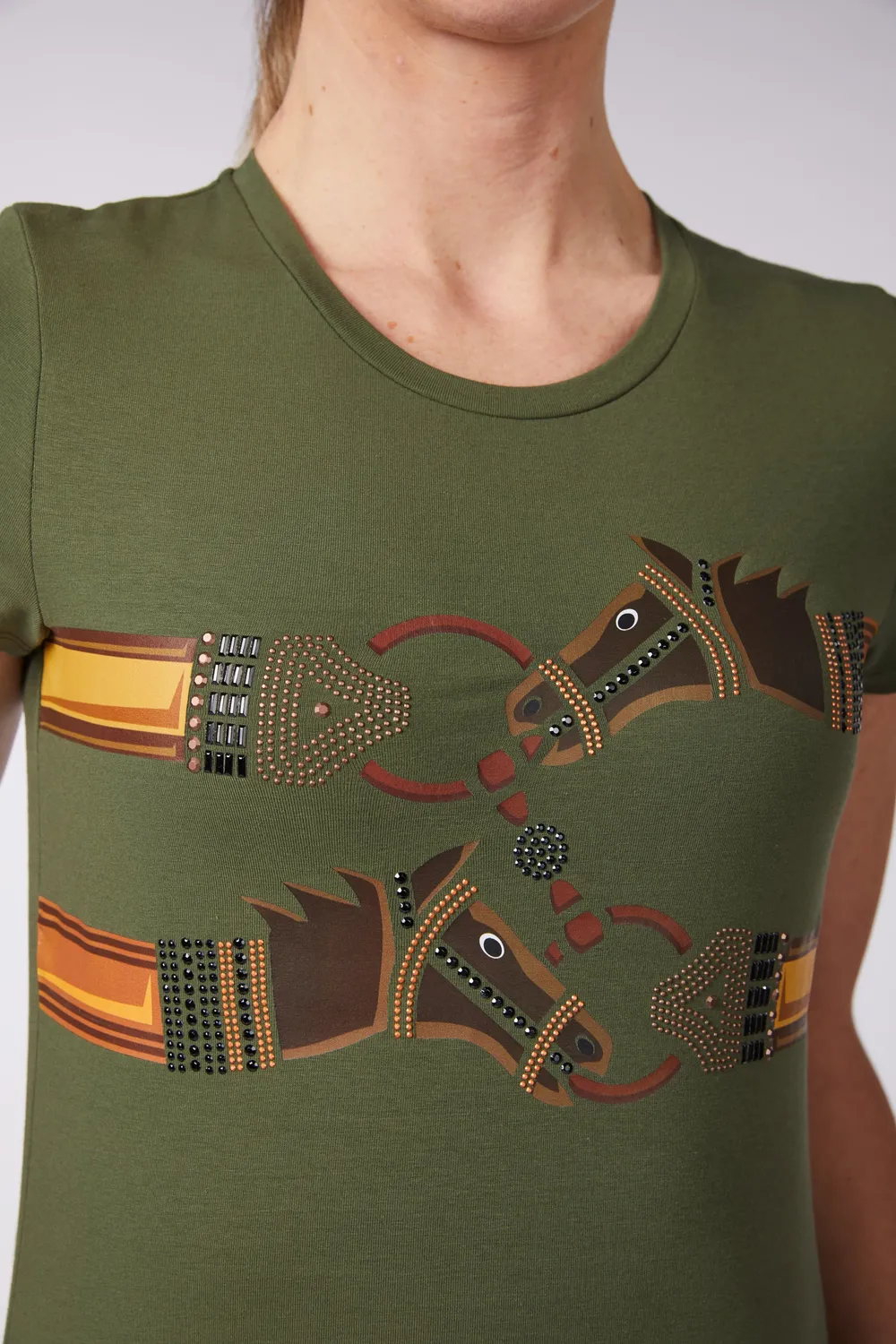 Vestrum Arborea T-shirt dames katoen strass