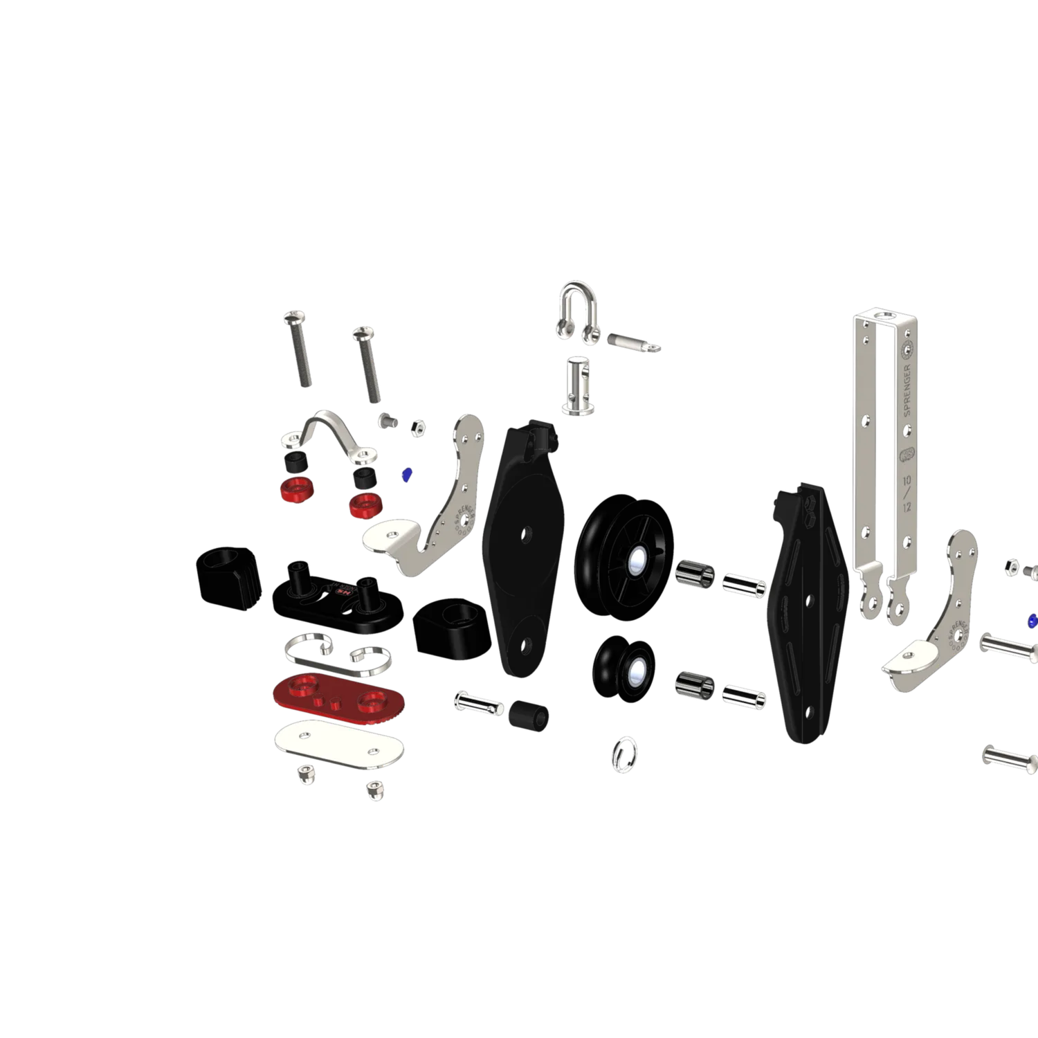 Sprenger S-Block Grootschootblok 12 mm Dubbel met Klem