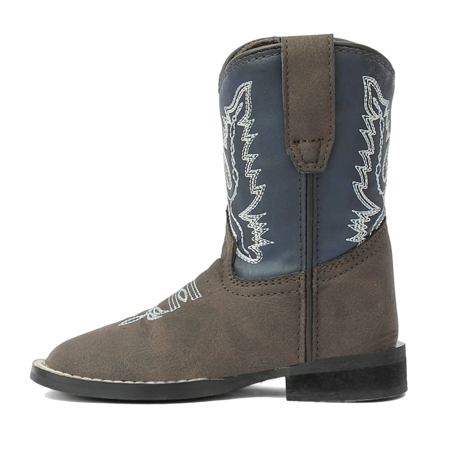 TuffRider Acadia peuter western laars bruin square toe
