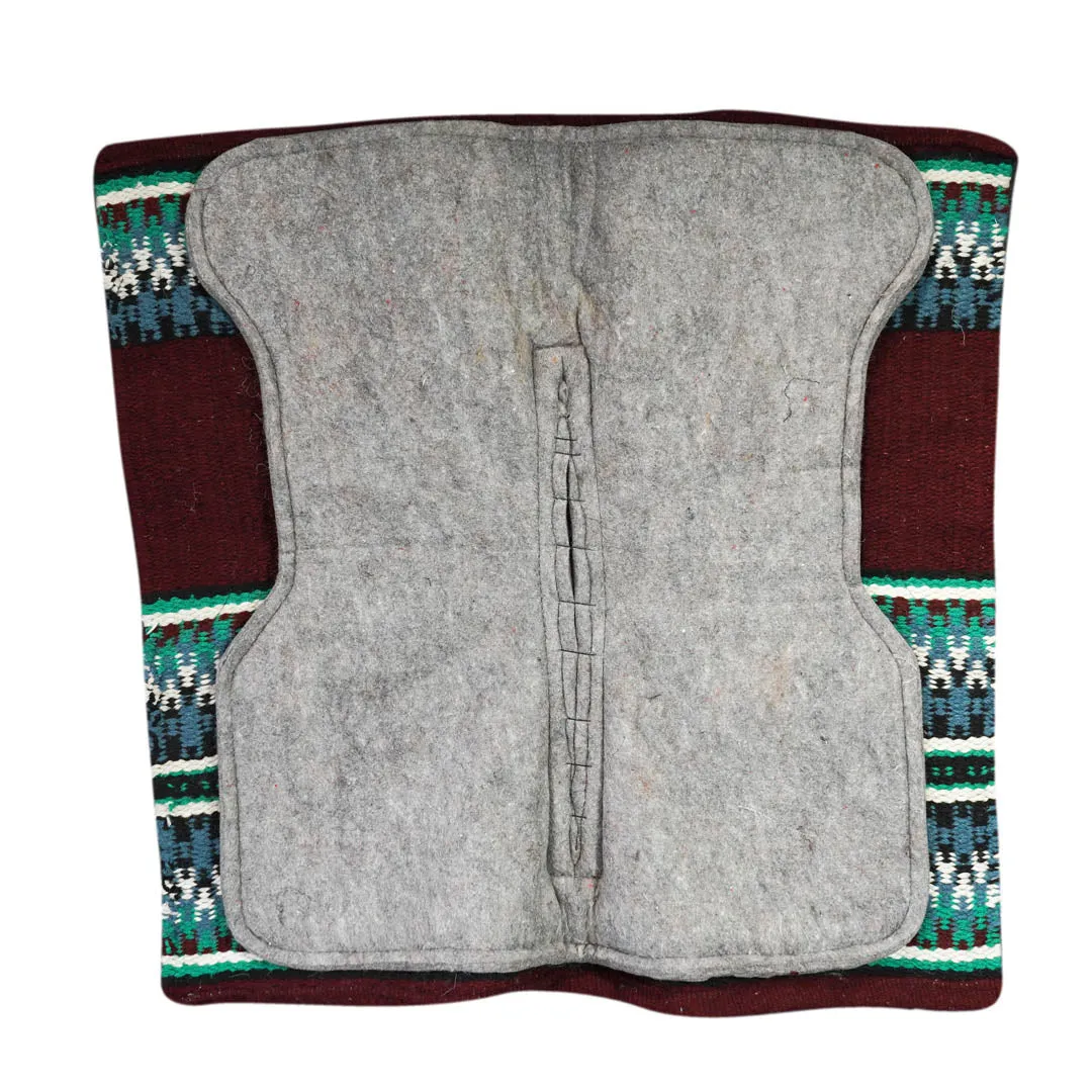 TuffRider Contoured Double Weave westernpad burgundy
