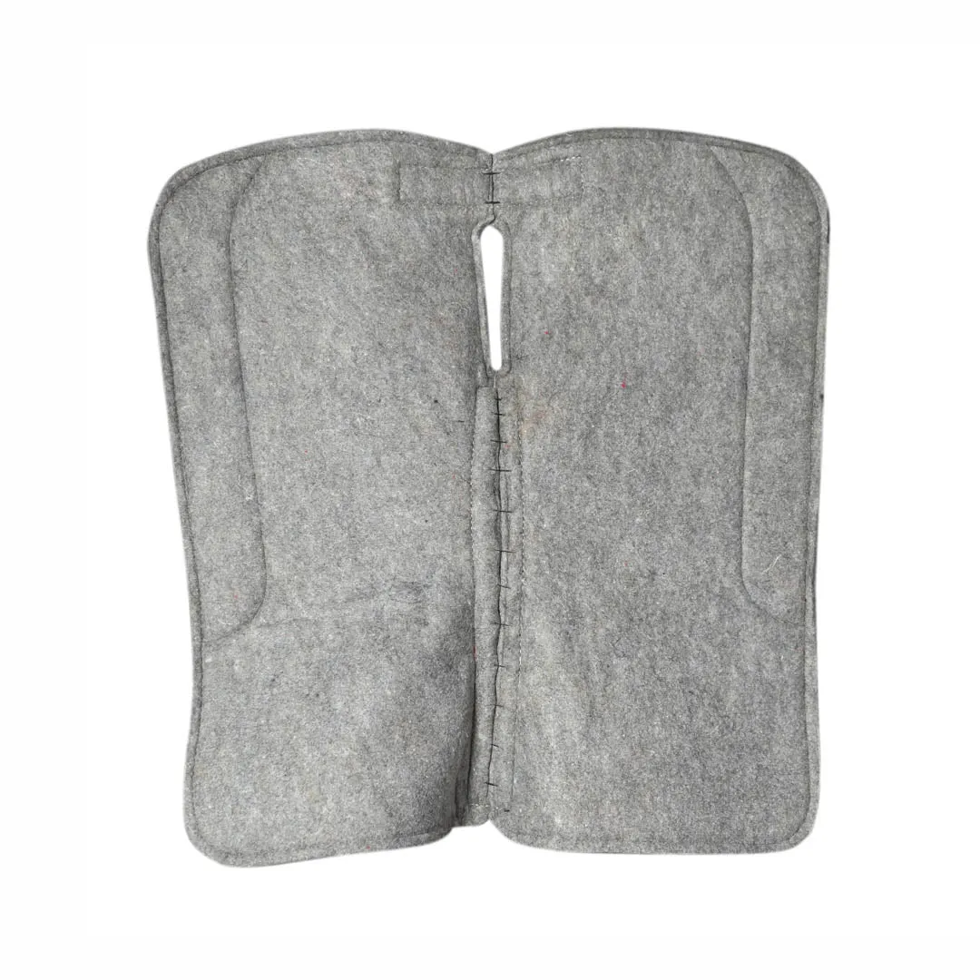 TuffRider Polyester Felt zadelpad grijs 32x32 vilt