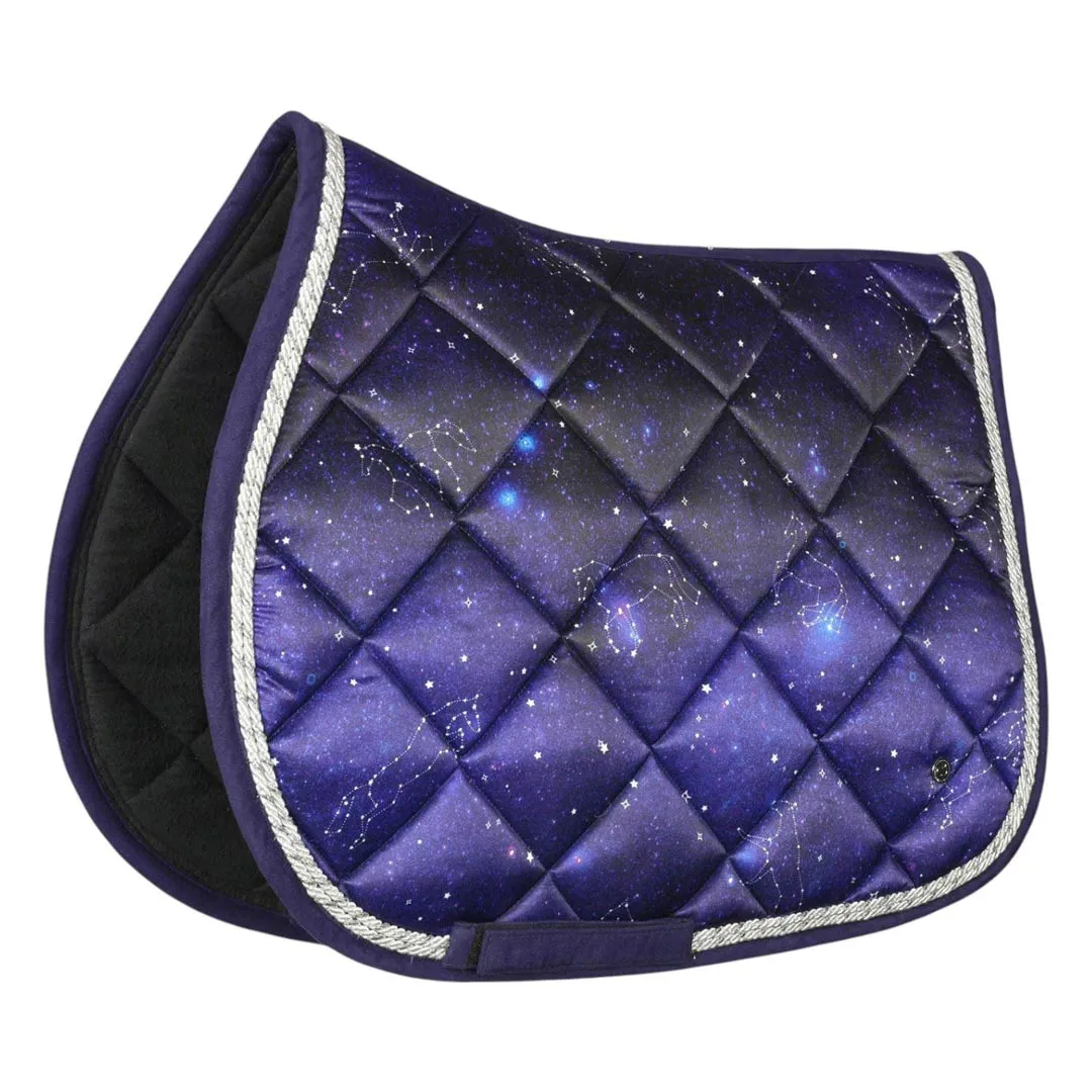 Dapplebay Constellation Jump zadeldek Navy/Multi Full sterrenprint
