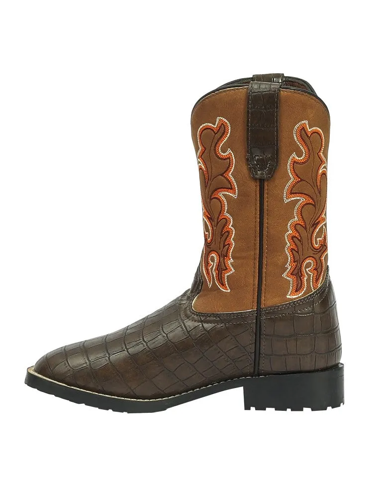 TuffRider Grand Teton westernlaars kind bruin vierkant