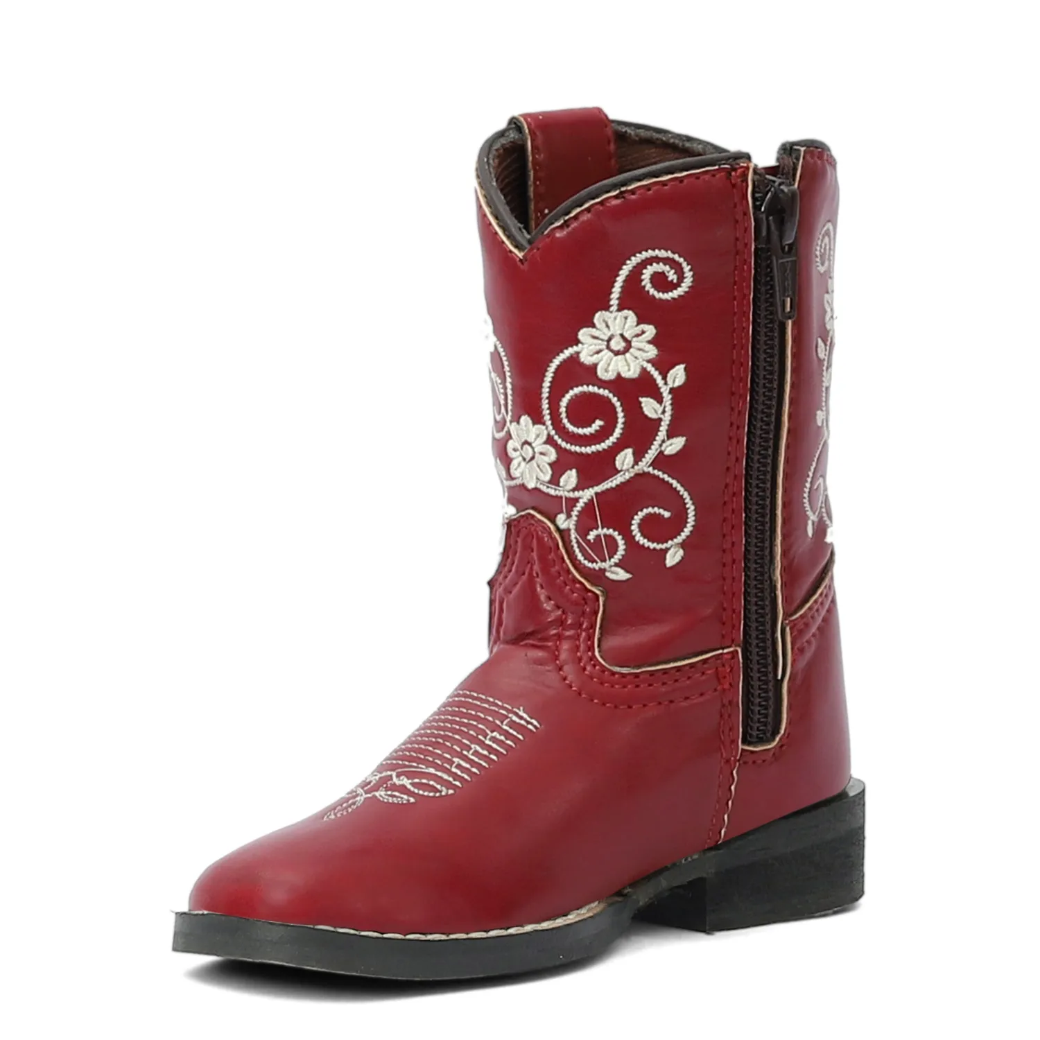 TuffRider Fire Red Floral western laarzen peuter rood