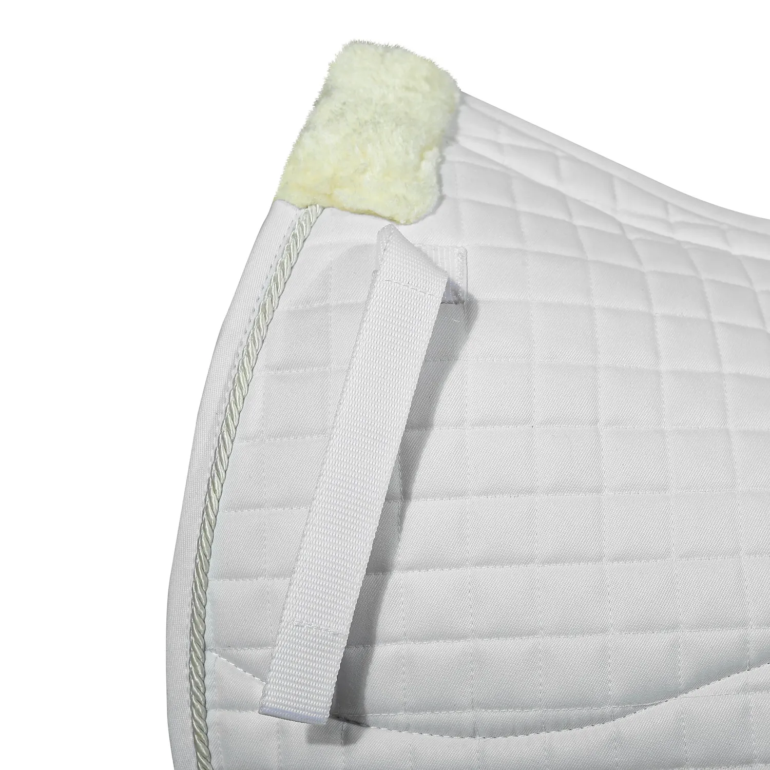 Equine Couture Regal zadeldek wit bont CoolMax