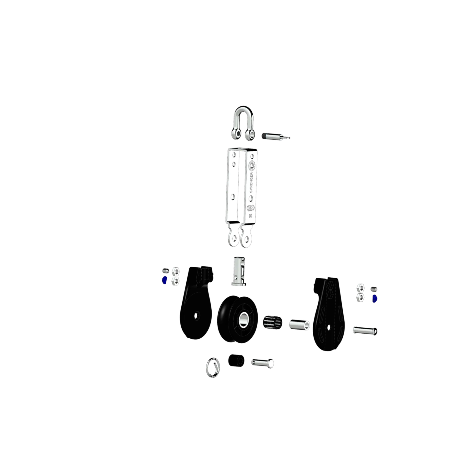 HS Sprenger S-Block Nadellager 10 mm blok enkel met wartel