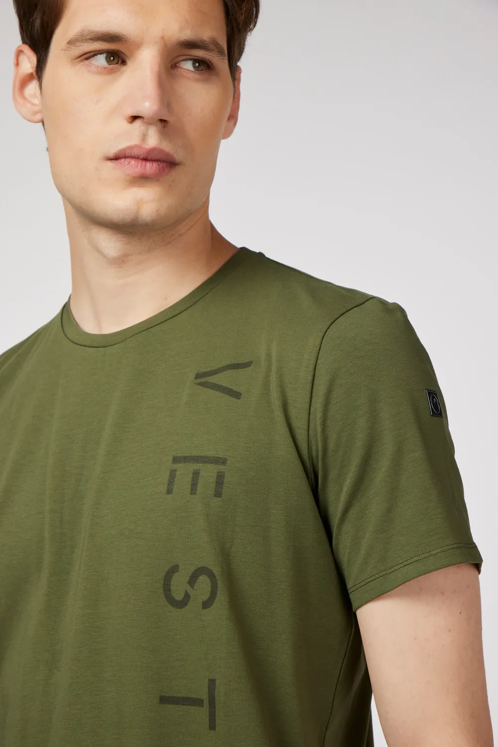 Vestrum Viareggio T-shirt Heren Olijfgroen Katoen