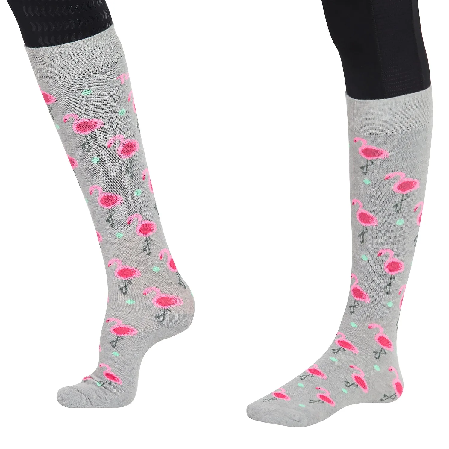 TuffRider kniekousen dames 3-pack bamboe print