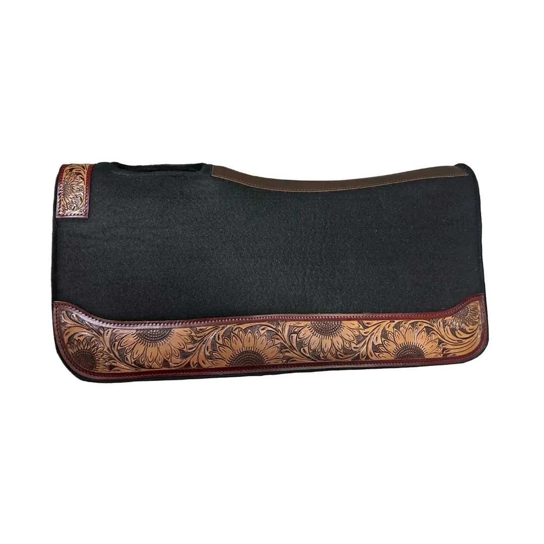 TuffRider Marque westernpad zwart 32x32 vilt 1 inch