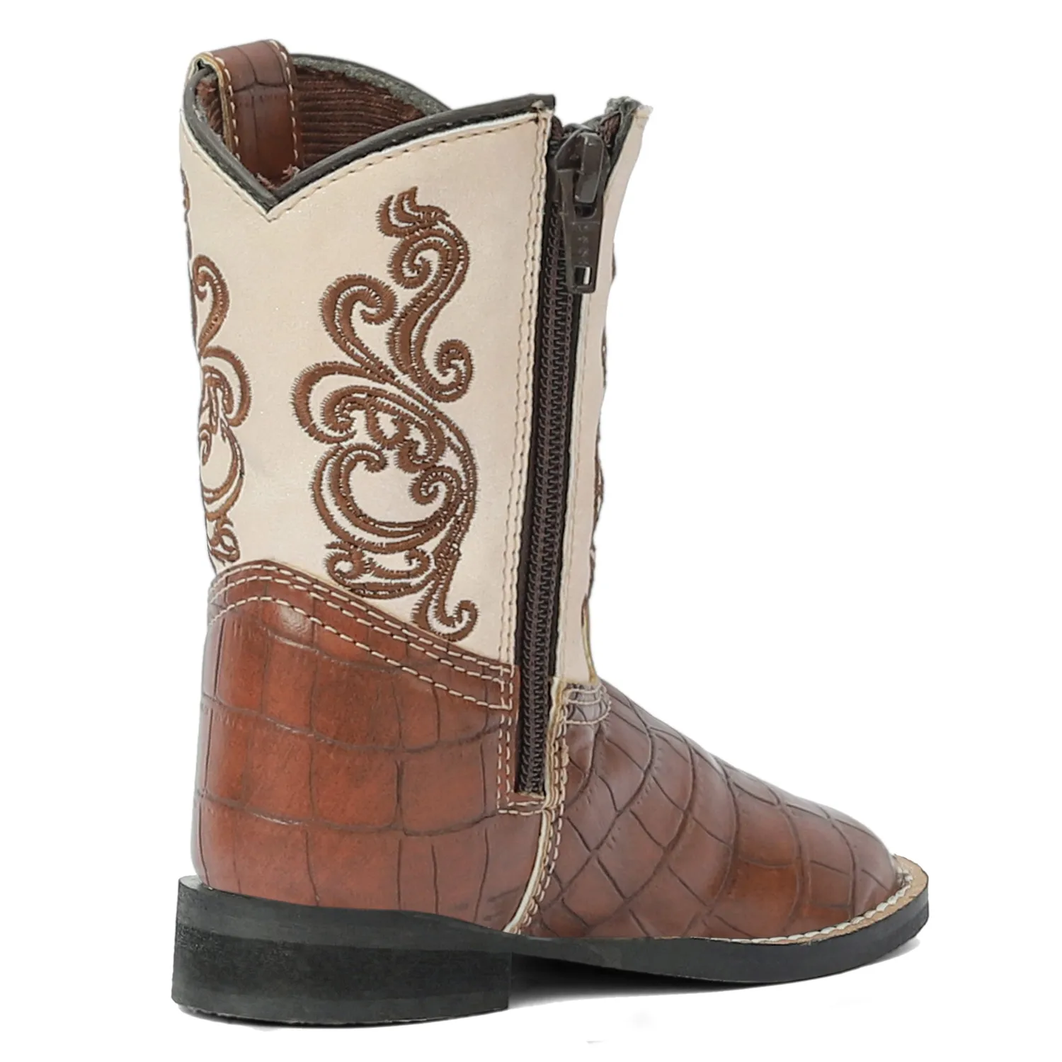 TuffRider Shenandoah peuter westernlaarzen bruin kunstl