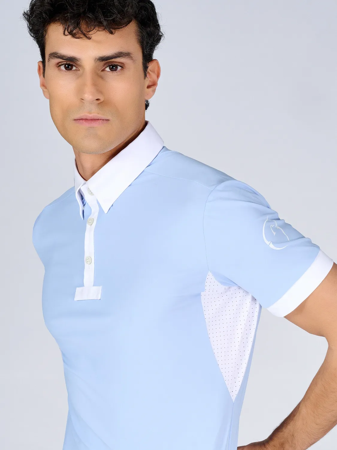 Vestrum Budoni Wedstrijdshirt Heren Korte Mouw 3 Knoopjes