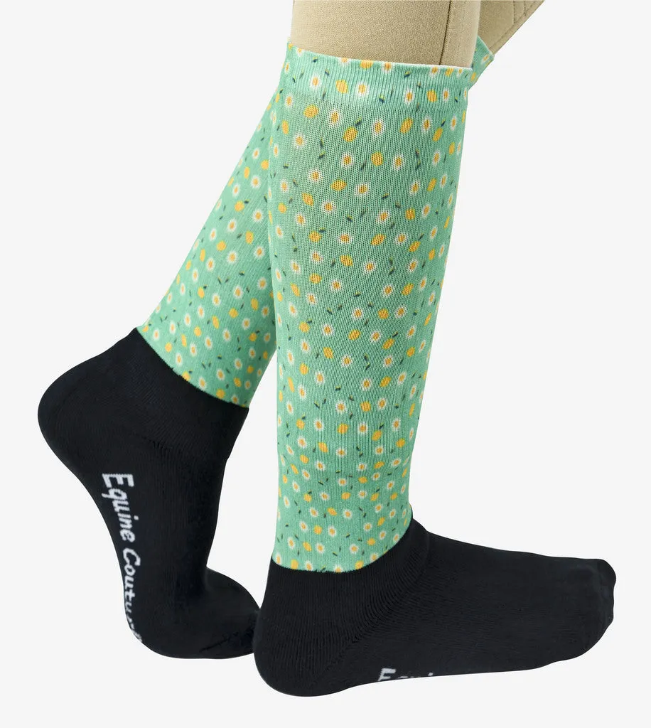 Equine Couture OTC laarzensokken kind print kniekousen