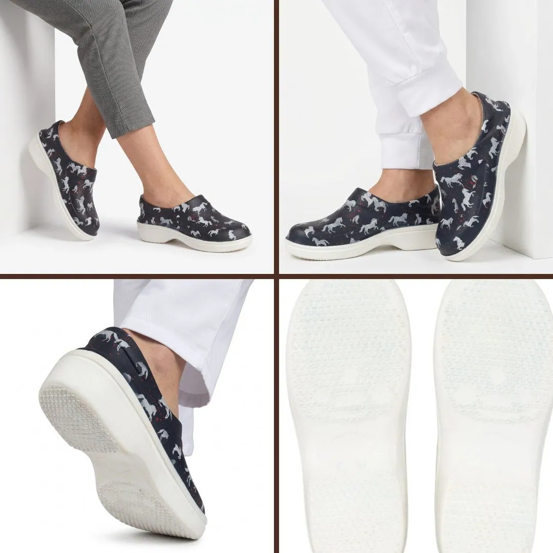 BarnMule WorkLites stalschoenen navy waterdicht licht