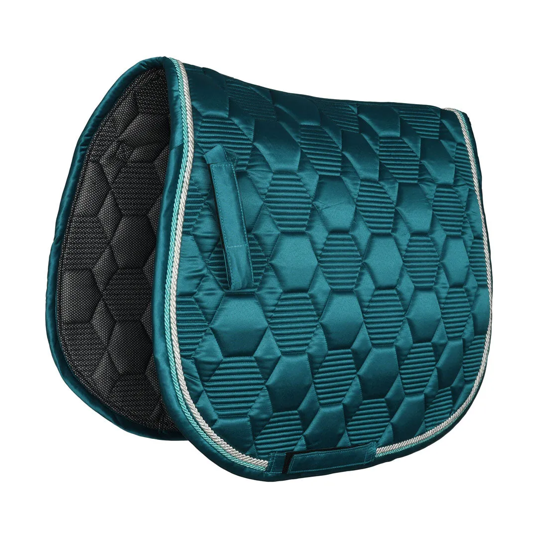 Lettia Honeycomb zadeldek navy STD satijn coolmax
