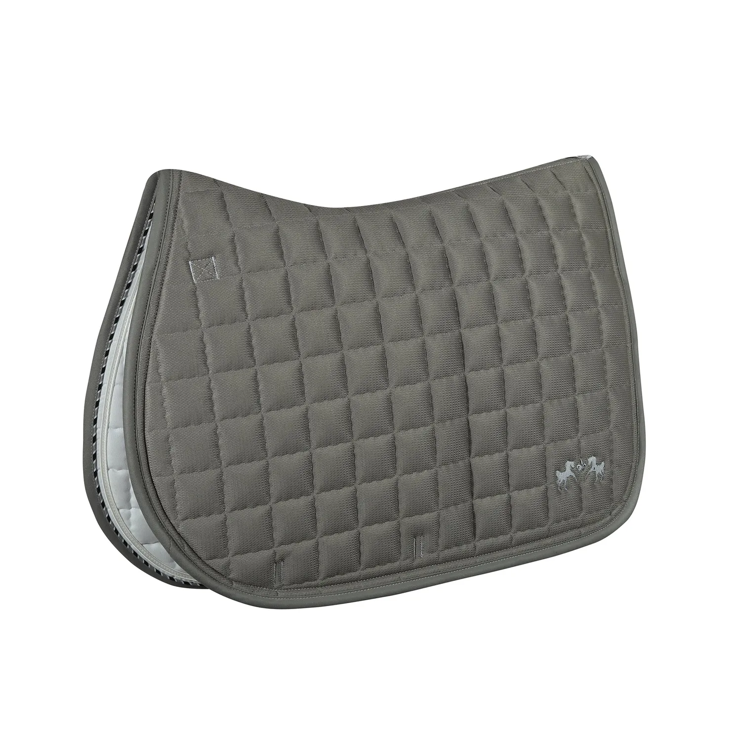 Equine Couture Coolmax Plush zadeldek wit-zwart coolmax