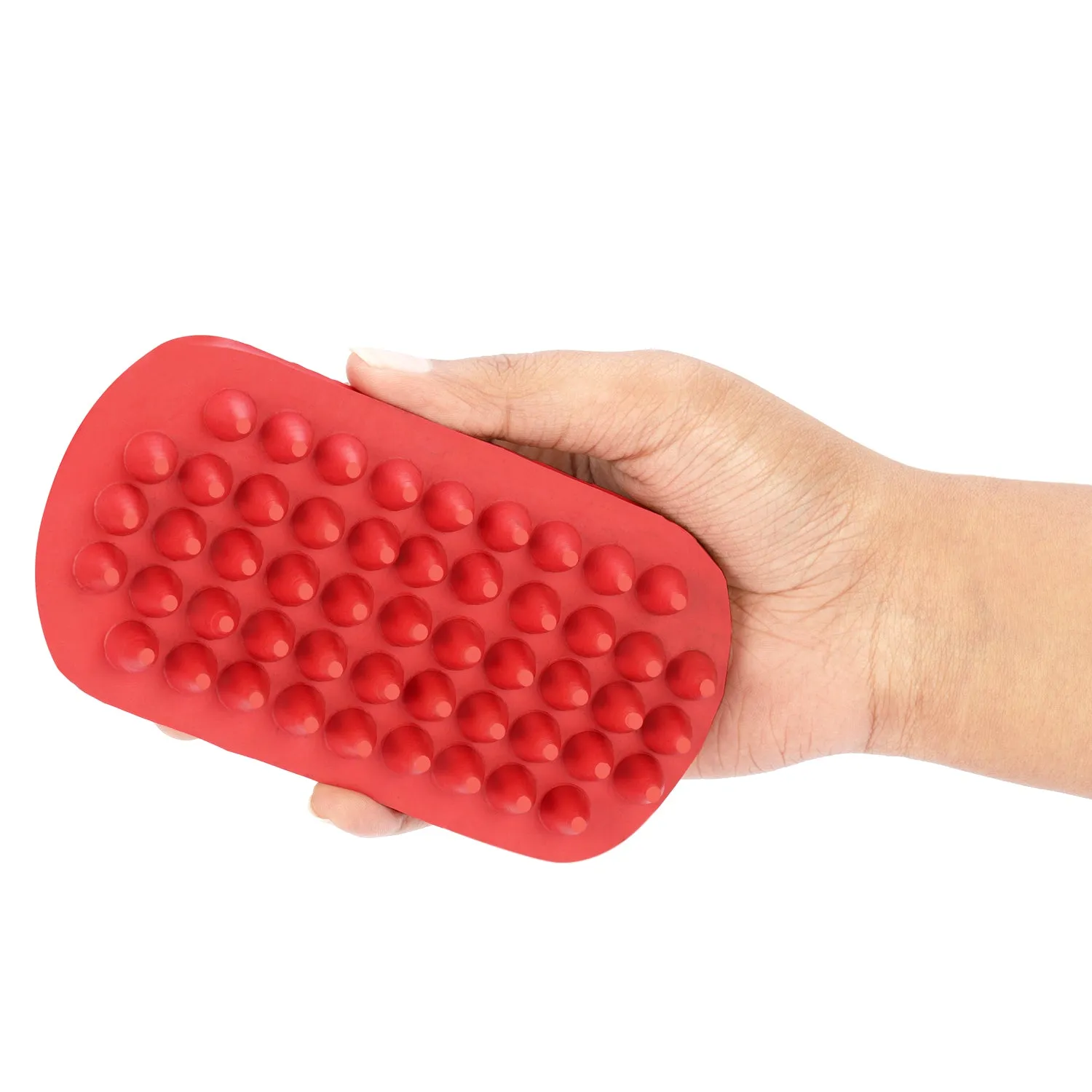 TuffRider Velvet Touch poetsborstel set 2-delig rubber zacht