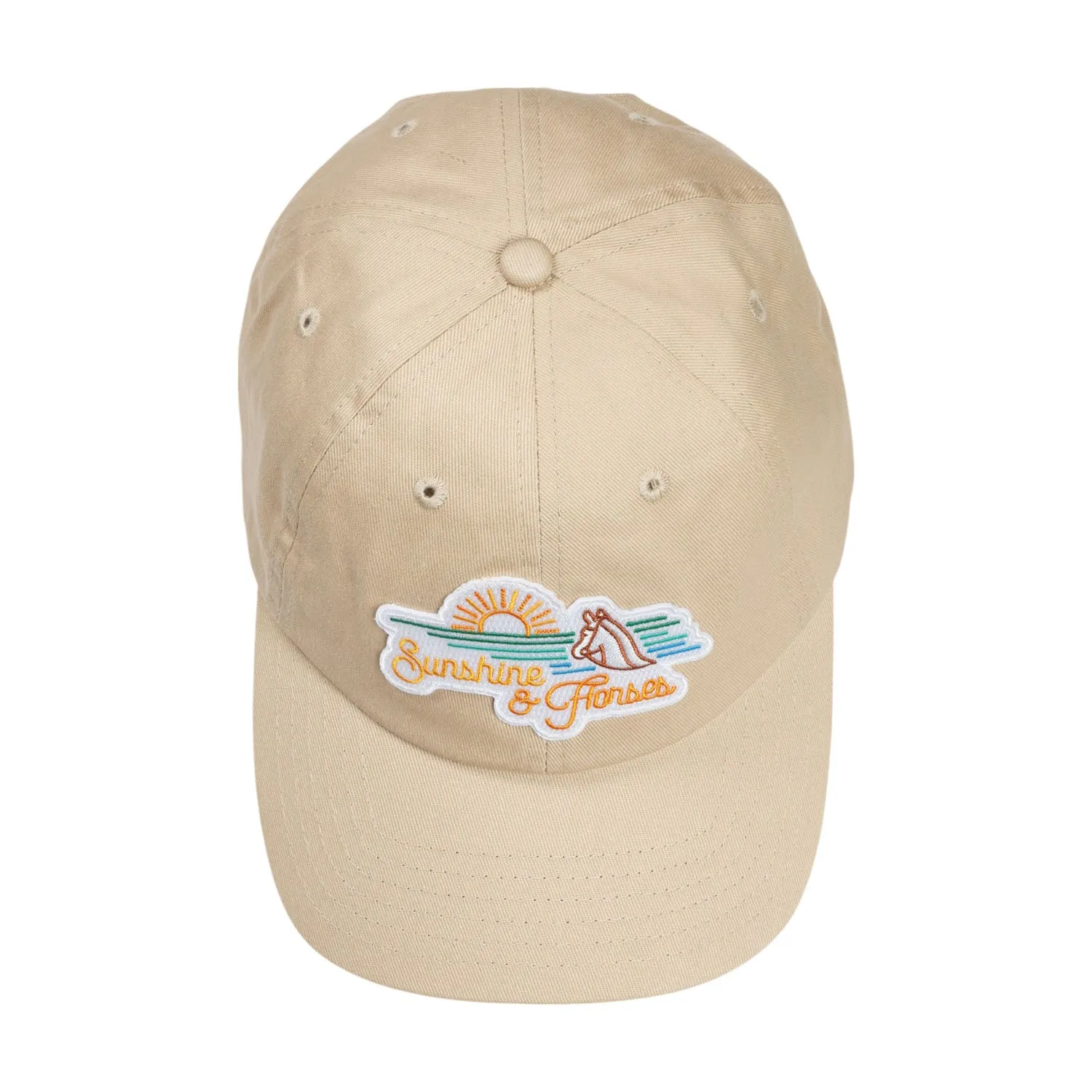 Dapplebay Sunshine & Horses pet natural baseball cap