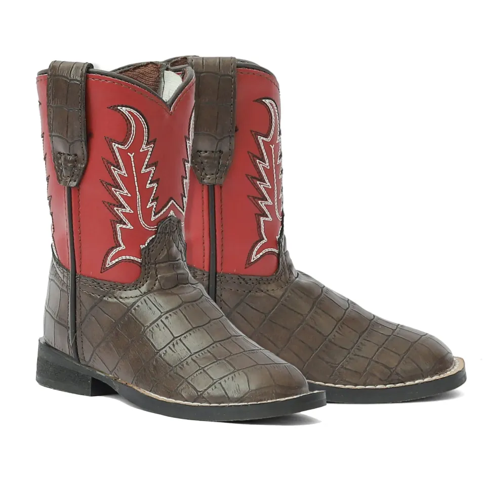 TuffRider Redwood westernlaarzen peuter bruin stalen zool