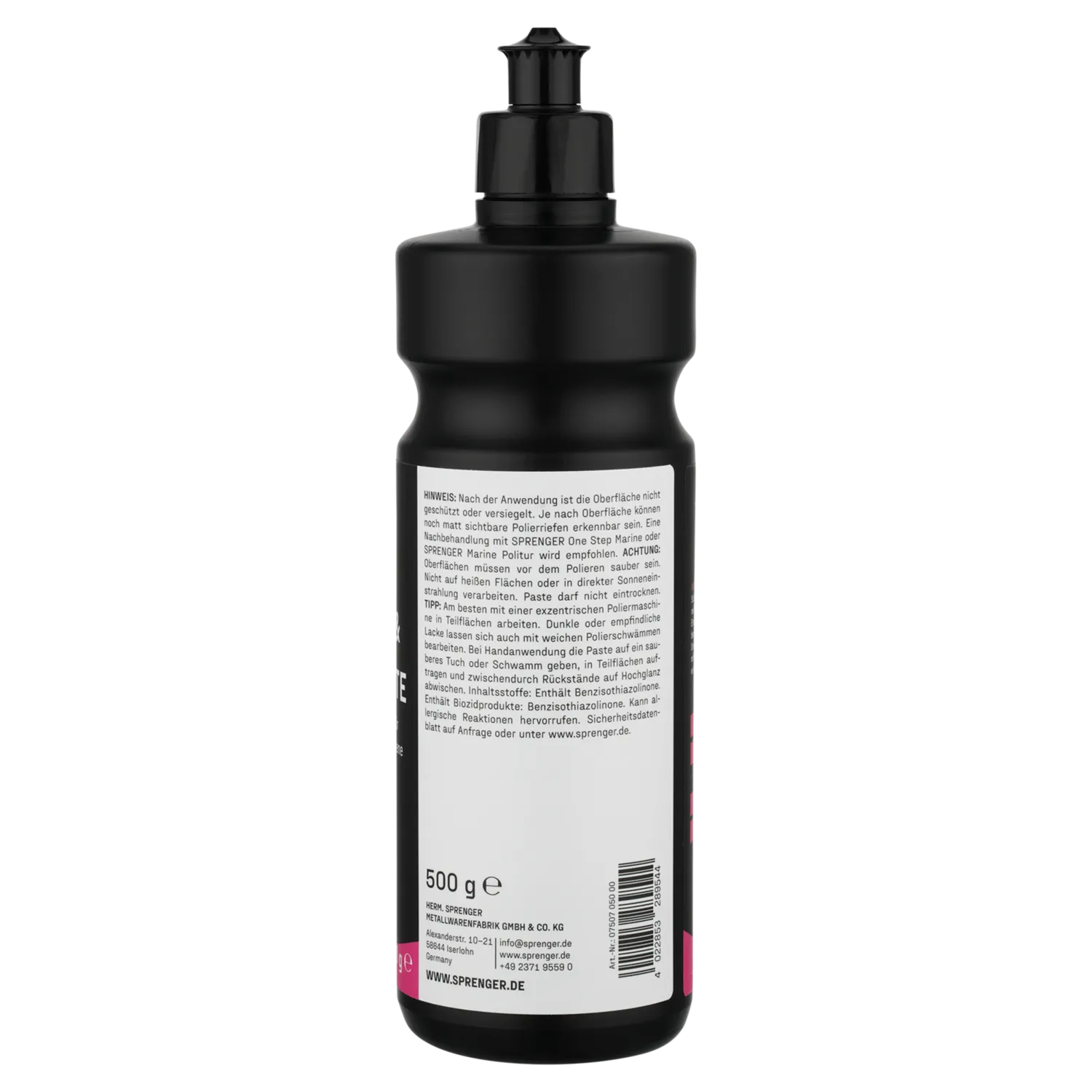 HS Sprenger Schleif Polierpaste Polijstpasta 500g fijn
